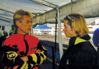 Keith and student Tommy Hayden in 1999.