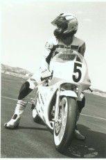 Keith at special 125 GP school, 1996.