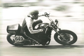 Club racing 1974 on a bike Keith borrowed from Pierre DeRoches.