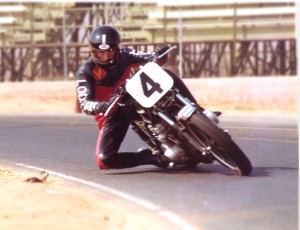 Keith at Riverside raceway in 1981, shortly after the school was established.